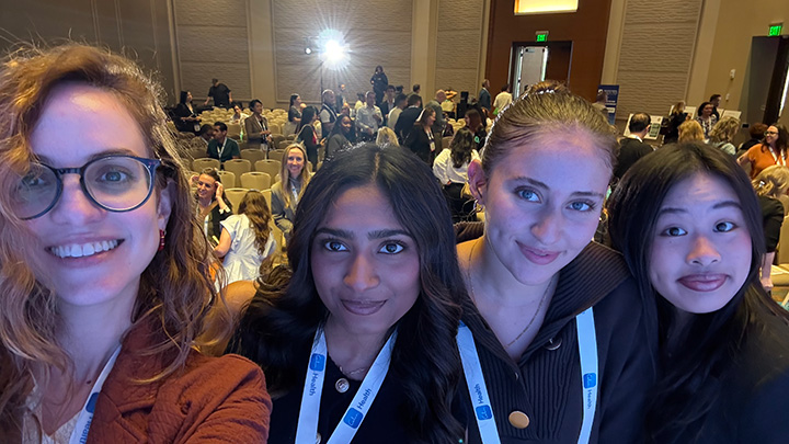 Dr. Vargas, Lakshmi, Sarah selfie.